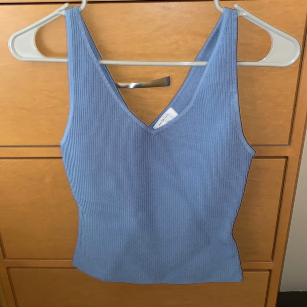 Aritzia Tank Top, blue/ gray/ green
